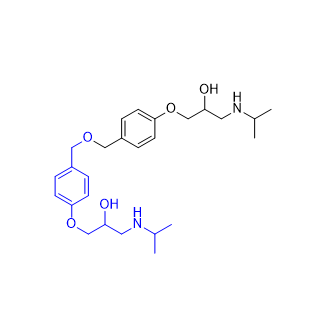 比索洛爾雜質(zhì)04,1-[4-[4-(2-hydroxy-3-isopropylaminopropoxy)benzyloxylmethyl] phenoxy]-3-isopropylaminopropan-2-ol