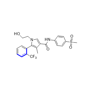 艾沙利酮杂质07,(5R)-1-(2-hydroxyethyl)-4-methyl-N-(4-(methylsulfonyl)phenyl)-5-(2-(trifluoromethyl)phenyl)-1H-pyrrole-3-carboxamide