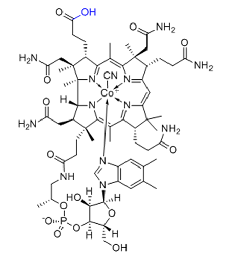 維生素B12 EP雜質(zhì)D（氰鈷胺素-b-一元羧酸、32-羧基氰鈷胺素）,Cyanocobalamin EP Impurity D(Cyanocobalamin-b-monocarboxylic acid; 32-Carboxycyanocobalamin)