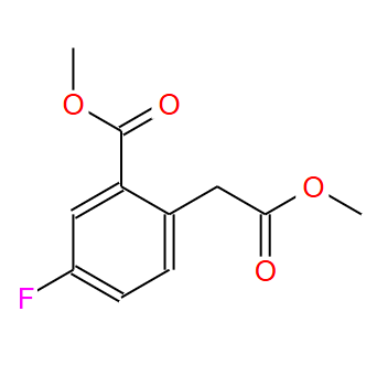 5-氟-2-(2-甲氧基-2-氧代乙基)苯甲酸甲酯,Benzeneacetic acid, 4-fluoro-2-(methoxycarbonyl)-, methyl ester