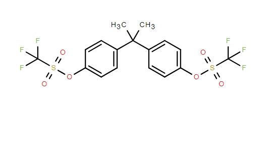 丙烷-2,2-二基雙(4,1-亞苯基)雙(三氟甲磺酸酯),Propane-2,2-diylbis(4,1-phenylene) bis(trifluoromethanesulfonate)