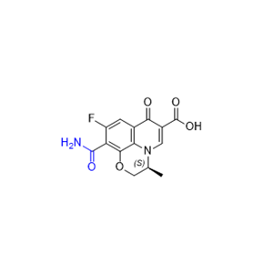 帕珠沙星杂质11,(S)-10-carbamoyl-9-fluoro-3-methyl-7-oxo-2,3-dihydro-7H-[1,4]oxazino[2,3,4-ij]quinoline-6-carboxylic acid