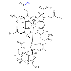 CATO_維生素B12 EP雜質(zhì)D（氰鈷胺素-b-一元羧酸、32-羧基氰鈷胺素）_38218-77-8_95%