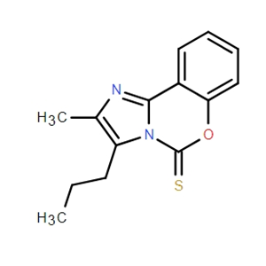 5H-Imidazo[1,2-c][1,3]benzoxazine-5-thione, 2-methyl-3-propyl-