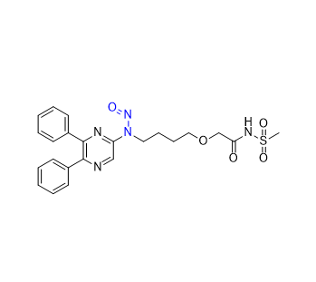 司來帕格雜質(zhì)06,2-(4-((5,6-diphenylpyrazin-2-yl)(nitroso)amino)butoxy)-N-(methylsulfonyl)acetamide