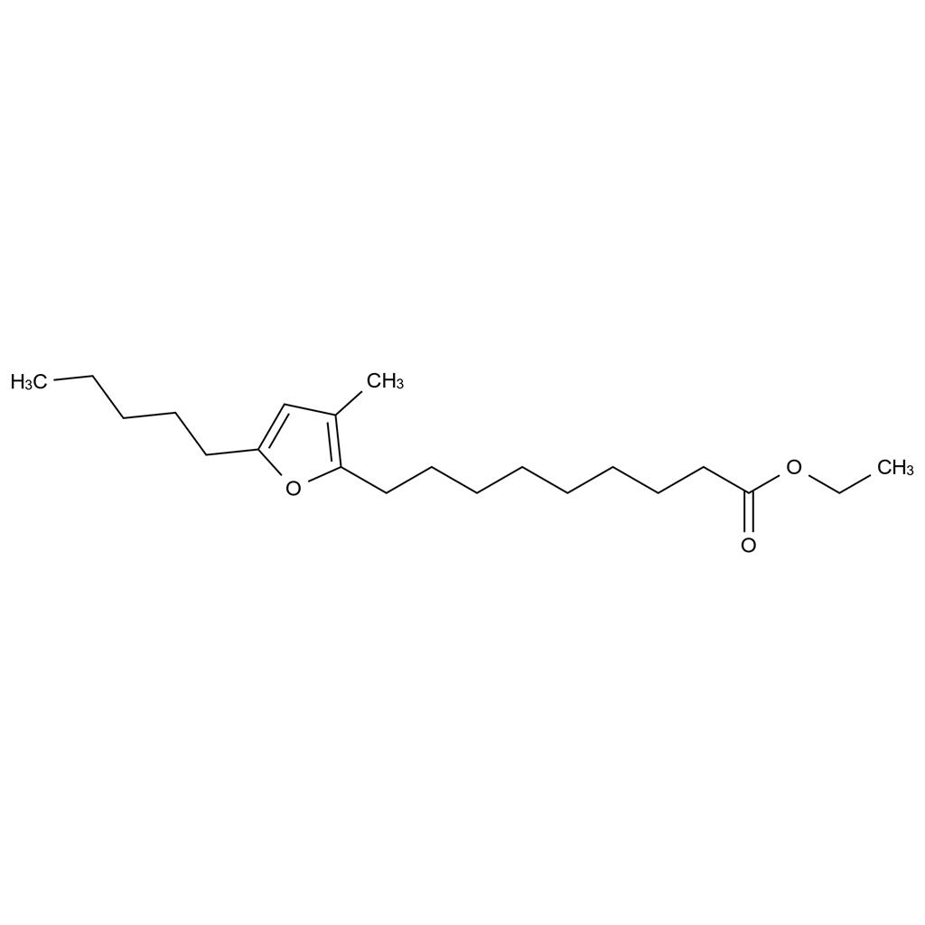 9-(3-甲基-5-戊基呋喃-2-基)壬酸乙酯,Ethyl 9-(3-methyl-5-pentylfuran-2-yl)nonanoate