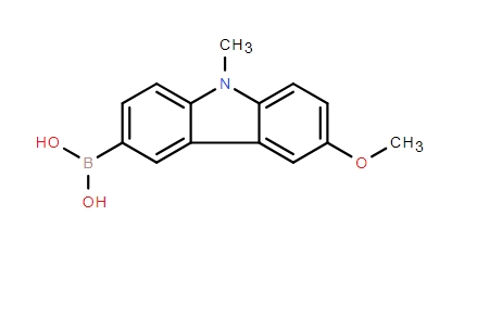 (6-Methoxy-9-methyl-9H-carbazol-3-yl)-boronic acid,(6-Methoxy-9-methyl-9H-carbazol-3-yl)-boronic acid