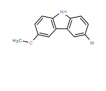 9H-Carbazole, 3-bromo-6-methoxy-,9H-Carbazole, 3-bromo-6-methoxy-