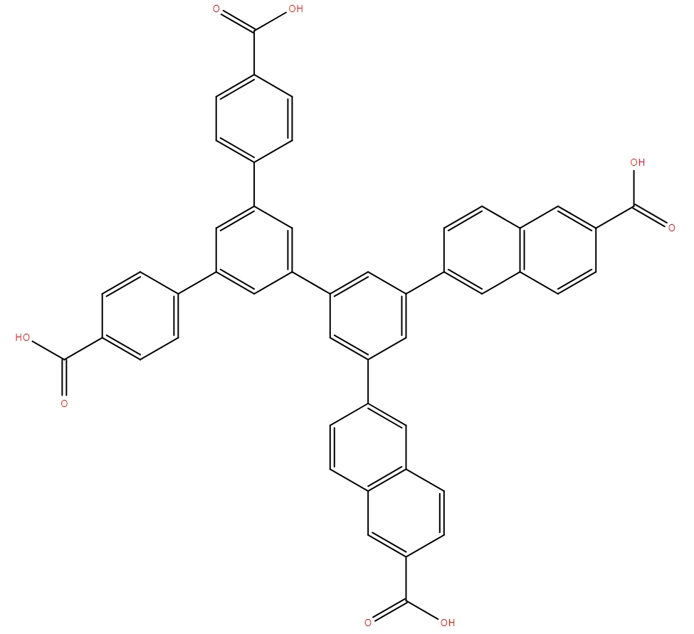 5'-(3,5-雙(6-羧基萘-2-基)苯基)-[1,1':3',1''-三聯(lián)苯]-4,4''-二羧酸,5'-(3,5-Bis(6-carboxynaphthalen-2-yl)phenyl)-[1,1':3',1''-terphenyl]-4,4''-dicarboxylic acid