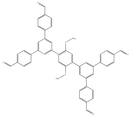 5',5'''-雙(4-甲酰基苯基)-2'',5''-二甲氧基-[1,1':3',1'':4'',1''':3''',1''''-五聯(lián)苯]-4,4''''-二甲醛,4',5'-Bis(4-formylphenyl)-3',6'-dimethoxy-[1,1':2',1''-terphenyl]-4,4''-dicarbaldehyde