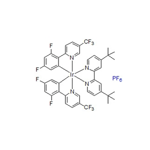 870987-63-6；(4,4'-二叔丁基-2,2'-联吡啶)双[3,5-二氟-2-[5-(三氟甲基)-2-吡啶基]苯基]铱(III)六氟磷酸盐