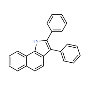 1H-Benz[g]indole, 2,3-diphenyl-,1H-Benz[g]indole, 2,3-diphenyl-