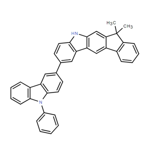 茚并[2,1-B]咔唑,5,7-二氫-7,7-二甲基-2-(9-苯基-9H-咔唑-3-基)