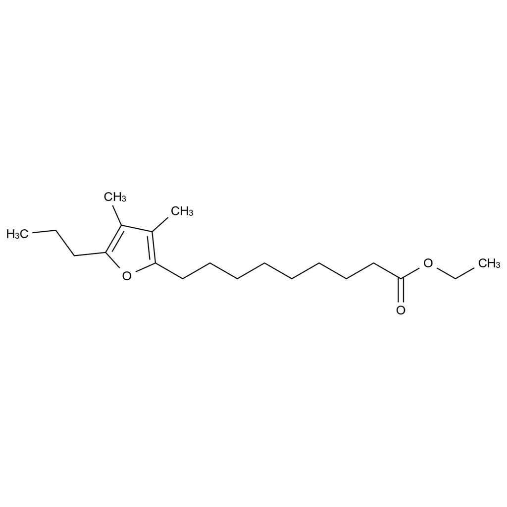 9-(3,4-二甲基-5-丙基呋喃-2-基)壬酸乙酯,ethyl 9-(3,4-dimethyl-5-propylfuran-2-yl)nonanoate