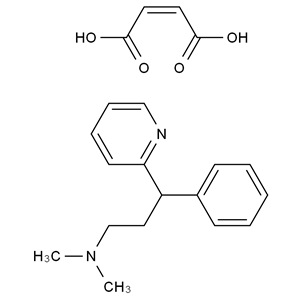 CATO_馬來酸非利拉明 （右氯苯那敏EP雜質(zhì)A 馬來酸鹽）_132-20-7_95%