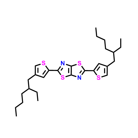 2,5-雙（4-（2-乙基己基）噻吩-2-基）噻唑并[5,4-d]噻唑,2,5-bis(4-(2-ethylhexyl)thiophen-2-yl)thiazolo[5,4-d]thiazole