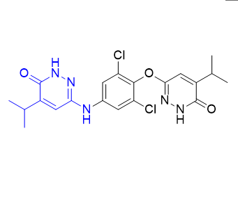 瑞司美替罗杂质03,6-(2,6-dichloro-4-((5-isopropyl-6-oxo-1,6-dihydropyridazin-3-yl)amino)phenoxy)-4-isopropylpyridazin-3(2H)-one