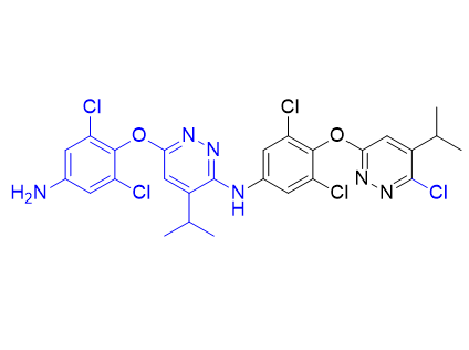 瑞司美替罗杂质02,6-(4-amino-2,6-dichlorophenoxy)-N-(3,5-dichloro-4-((6-chloro-5-isopropylpyridazin-3-yl)oxy)phenyl)-4-isopropylpyridazin-3-amine