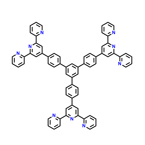 1,3,5-三(4'-三聯(lián)吡啶基 苯基)苯,4',4''''-[5'-(4-[2,2':6',2''-Terpyridin]-4'-ylphenyl)[1,1':3',1''-terphenyl]-4,4''-diyl]bis[2,2':6',2''-terpyridine]