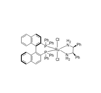 二氯[(R)-(+)-2,2′-双(二苯基膦)1,1′-联萘基][(1S,2S)-(-)-1,2-二苯基乙二胺]钌(II),Dichloro[(R)-(+)-2,2′-bis(diphenylphosphino)1,1′-binaphthyl][(1S,2S)-()-1,2-diphenylethylenediaMine]rutheniuM(II)