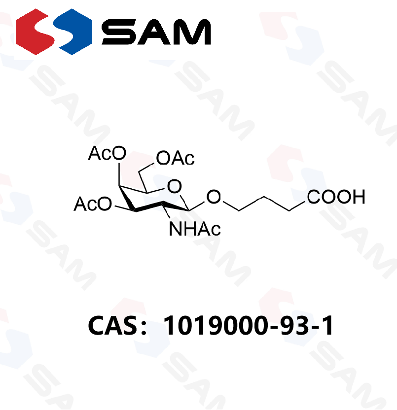 5-[(3,4,6-三-O-乙酰基-2-乙酰氨基-2-脱氧-β-D-吡喃半乳糖基)氧基]丁酸,5-[(3,4,6-Tri-O-acetyl-2-acetylamido-2-deoxy-β-D-galactopyranosyl)oxy]butanoic?Acid