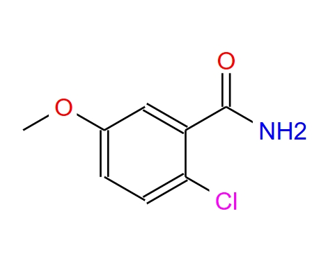 2-氯-5-甲氧基苯甲酰胺,Benzamide, 2-chloro-5-methoxy