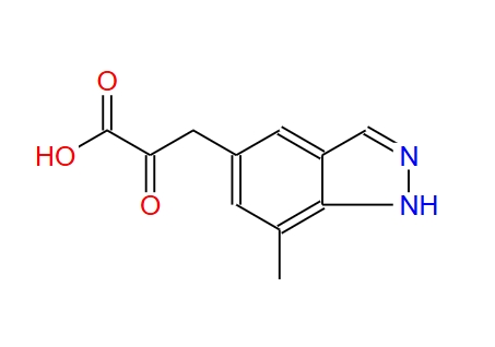 3-(7-甲基-1H-吲唑-5-基)-2-氧代丙酸,3-(7-methyl-1H-indazol-5-yl)-2-oxopropanoic acid