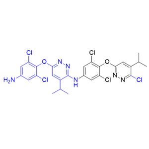 瑞司美替罗杂质02,6-(4-amino-2,6-dichlorophenoxy)-N-(3,5-dichloro-4-((6-chloro-5-isopropylpyridazin-3-yl)oxy)phenyl)-4-isopropylpyridazin-3-amine