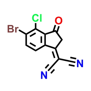 2-(5-溴-4-氯-2,3-二氢-3-氧代-1H-茚-1-亚基)丙二腈,2-(5-bromo-4-chloro-3-oxo-2,3-dihydro-1H-inden-1-ylidene)malononitrile