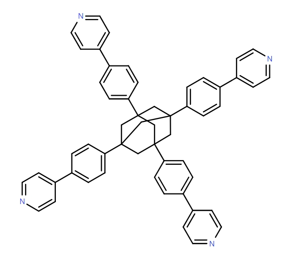 4,4',4'',4'''-(Adamantane-1,3,5,7-tetrayltetrakis(benzene-4,1-diyl))tetrapyridine,4,4',4'',4'''-(Adamantane-1,3,5,7-tetrayltetrakis(benzene-4,1-diyl))tetrapyridine