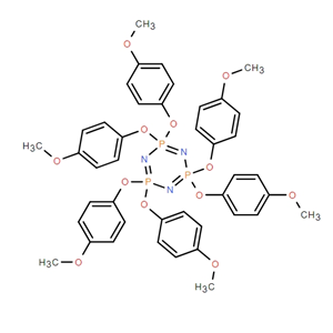 2l5,4l5,6l5-1,3,5,2,4,6-Triazatriphosphorine, 2,2,4,4,6,6-hexakis(4-methoxyphenoxy)-,2l5,4l5,6l5-1,3,5,2,4,6-Triazatriphosphorine, 2,2,4,4,6,6-hexakis(4-methoxyphenoxy)-