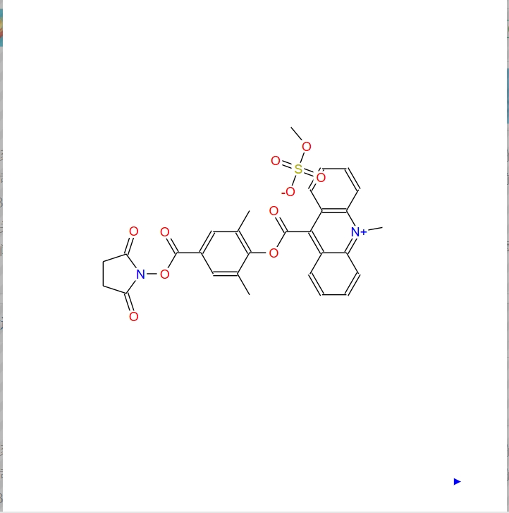 吖啶酯DMAE-NHS,6'-Dimethyl-4'-(N-succinimidyloxycarbonyl)phenyl-10-methyl-acridinium-9-carboxylate methosulfate (DMAE-NHS)