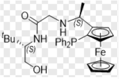 （R）-1-（二苯基膦）-2-[（1S）-1-[[2-[[（1S）-1-（羟甲基）-2,2-二甲基丙基]氨基]-2-氧代乙基]氨基]乙基]-二茂铁,(R)-Ferrocene, 1-(diphenylphosphino)-2-[(1S)-1-[[2-[[(1S)-1-(hydroxymethyl)-2,2-dimethylpropyl]amino]-2-oxoethyl]amino]ethyl]-