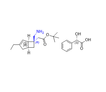 米洛巴林雜質(zhì)14,tert-butyl 2-((1R,5S,6R)-6-(aminomethyl)-3-ethylbicyclo[3.2.0]hept-3-en-6-yl)acetate (S)-2-hydroxy-2-phenylacetate