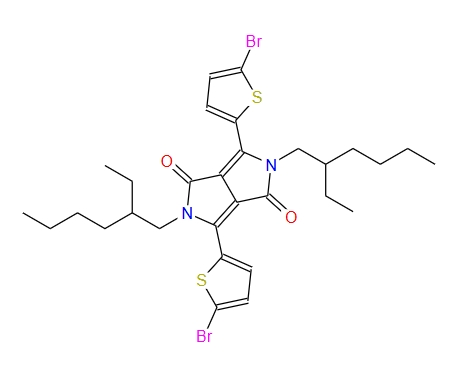 2,5-二(2-乙基己基)-3,6-二(5-溴噻吩基-2-)-吡咯并吡咯二酮,3,6-Bis(5-bromo-2-thienyl)-2,5-bis(2-ethylhexyl)-2,5-dihydropyrrolo[3,4-c]pyrrole-1,4-dione