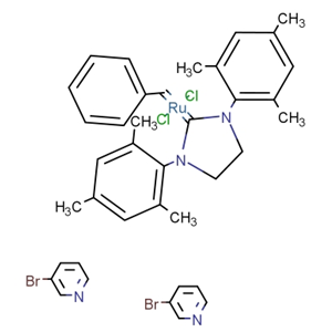 900169-53-1   二氯[1,3-双(2,4,6-三甲基苯基)-2-咪唑烷亚基](亚苄基)双(3-溴吡啶)钌(II)； Grubb's第三代催化剂