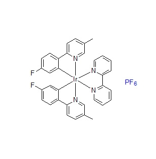 二[2-(4-氟苯基)-5-甲基吡啶][2,2'-联吡啶]铱(III)六氟磷酸盐,Bis[2-(4-fluorophenyl)-5-methylpyridine][2,2'-bipyridyl] iridium(III) hexafluorophosphate