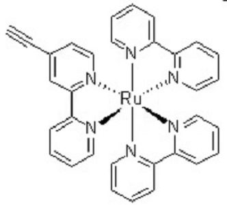 雙(2,2'-聯(lián)吡啶)(4-乙炔基-2,2'-聯(lián)吡啶)釕(II)雙六氟磷酸鹽,(2,2'-Bipyridine)(4-ethynyl-2,2'-bipyridine), hexafluorophosphate