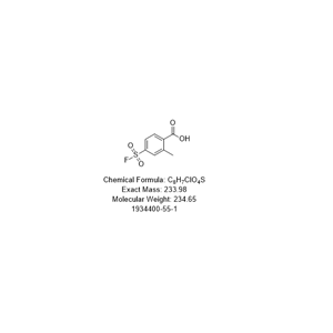 4-(氟磺酰基)-2-甲基苯甲酸,Benzoic acid, 4-(fluorosulfonyl)-2-methyl-