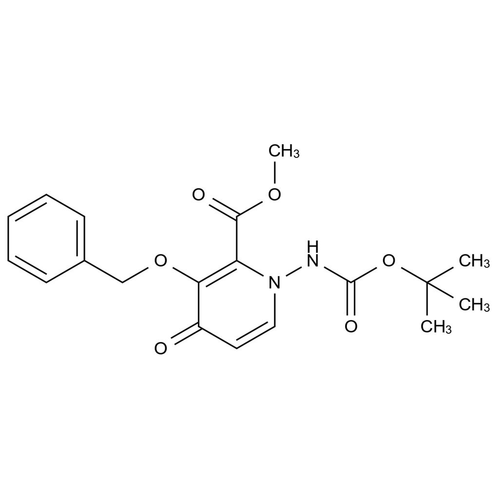 Methyl 3-(benzyloxy)-1-((tert-butoxycarbonyl)amino)-4-oxo-1,4-dihydropyridine-2-carboxylate