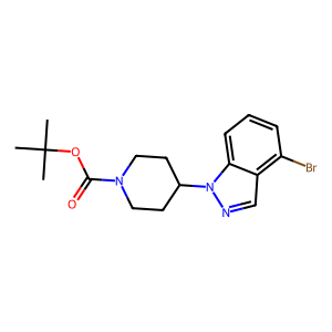 4-(4-溴-1H-吲唑-1-基)哌啶-1-羧酸叔丁酯,tert-butyl 4-(4-bromo-1H-indazol-1-yl)piperidine-1-carboxylate