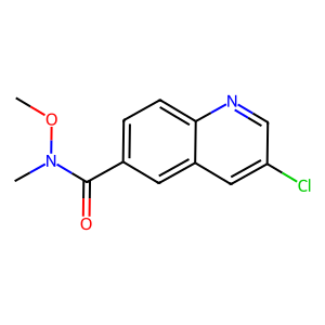 3-氯-N-甲氧基-N-甲基喹啉-6-甲酰胺,3-chloro-N-methoxy-N-methylquinoline-6-carboxamide