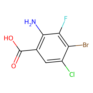 2-氨基-4-溴-5-氯-3-氟苯甲酸,2-amino-4-bromo-5-chloro-3-fluorobenzoic acid