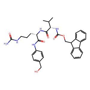 (9H-芴-9-基)N-[(1S)-1-{[(1S)-4-(氨基甲酰氨基)-1-[(4-(羥甲基)苯基)氨基甲?；鵠丁基]氨基甲?；鶀-2-甲基丙基]氨基甲酸甲酯,(9H-fluoren-9-yl)methyl N-[(1S)-1-{[(1S)-4-(carbamoylamino)-1-[(4-(hydroxymethyl)phenyl)carbamoyl]butyl]carbamoyl}-2-methylpropyl]carbamate
