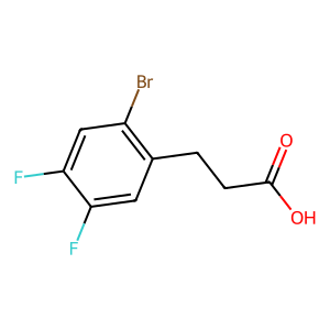 3-(2-溴-4,5-二氟苯基)丙酸,3-(2-bromo-4,5-difluorophenyl)propanoic acid