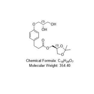 ((S)-2,2- 二甲基-1,3-二氧戊环-4-基)甲基3-(4-((S)-2,3-二羟基丙氧基)苯基)丙酸酯,((S)-2,2-dimethyl-1,3-dioxocyclo-4-yl)methyl3-(4-((S)-2,3-dihydroxypropoxy)phenyl)propionate