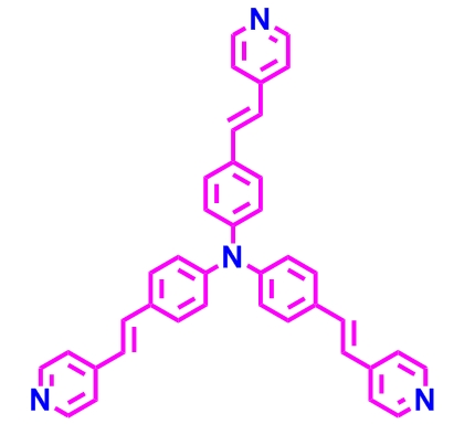 三[4-(2-吡啶-4-基乙烯基)苯基]胺,tris(4-((E)-2-(pyridin-4-yl)vinyl)phenyl)amine