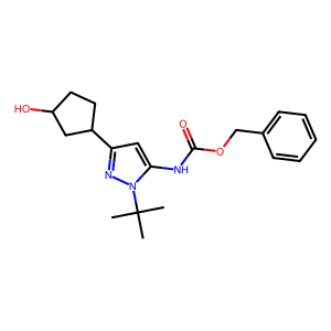 N-(1-叔丁基-3-(3-羥基環(huán)戊基)-1H-吡唑-5-基)氨基甲酸芐酯,benzyl N-(1-tert-butyl-3-(3-hydroxycyclopentyl)-1H-pyrazol-5-yl)carbamate