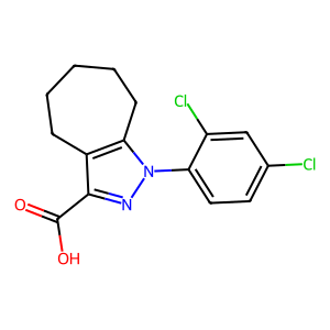 1-(2,4-二氯苯基)-1H,4H,5H,6H,7H,8H-环庚烷并[c]吡唑-3-羧酸