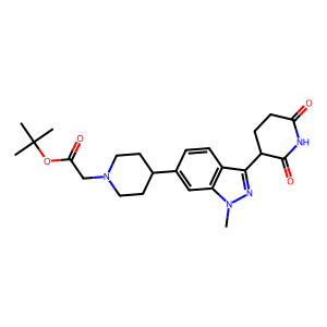 tert-butyl 2-(4-(3-(2,6-dioxopiperidin-3-yl)-1-methyl-1H-indazol-6-yl)piperidin-1-yl)acetate,tert-butyl 2-(4-(3-(2,6-dioxopiperidin-3-yl)-1-methyl-1H-indazol-6-yl)piperidin-1-yl)acetate